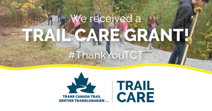 We've received a Trans Canada Trail Trail Care Grant